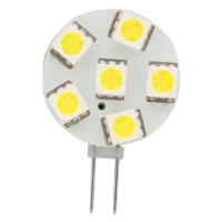 LED G4 6 REPLACEMENT BULB. SIDE PIN. COOL WHITE. 12 VOLT. 0211316C