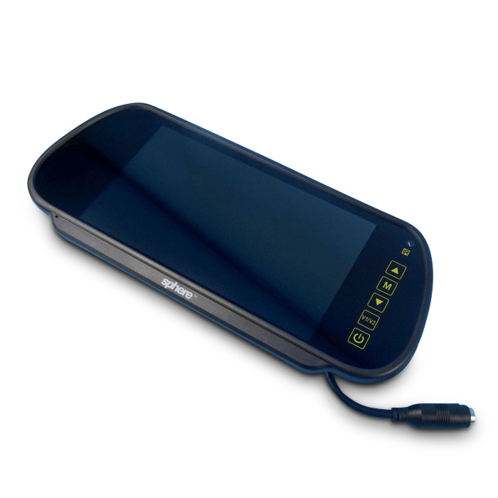 SPHERE 7" REAR MIRROR MOUNT MONITOR . BTM7000S Caravan RV Camping