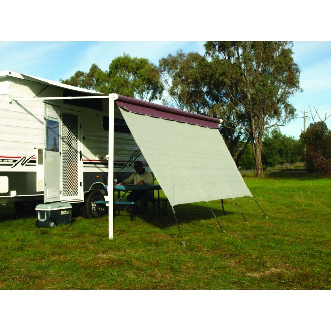 Camec privacy screen 2.8 x 1.8m 90 shade (grey) Caravan RV Camping