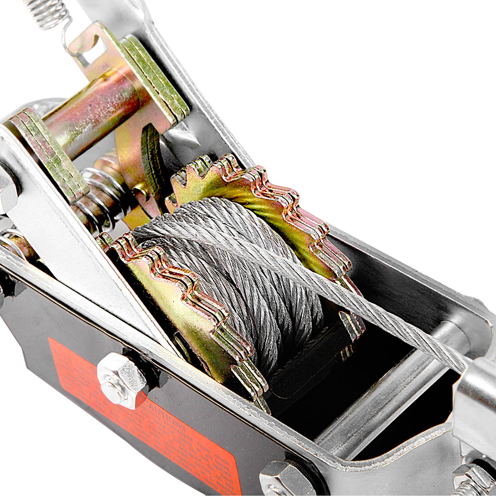 4 Tonne 3 Hook Hand Winch Puller Hoist Caravan RV Camping