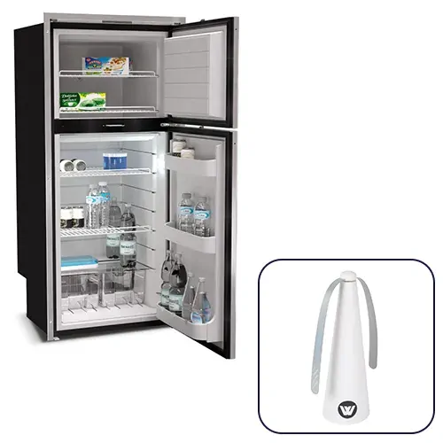 Vitrifrigo DP2600 IX 12/24 230 Litre Stainless Steel 2 Door Fridge & Freezer
