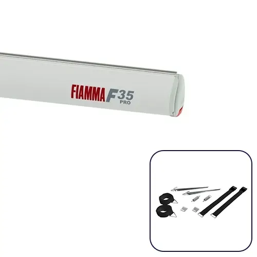 Fiamma F35 PRO 3m Royal Grey Fabric Box Awning