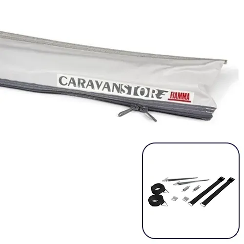 Fiamma Caravanstore 2.88m Royal Grey Bag Awning