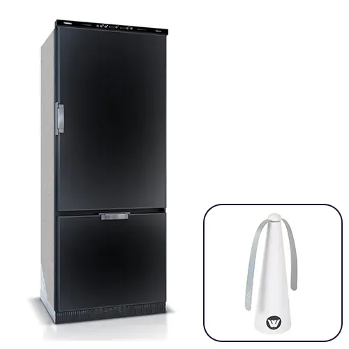 Vitrifrigo Slim250CHR 12/24V 250 Litre Fridge & Freezer with Chromelock