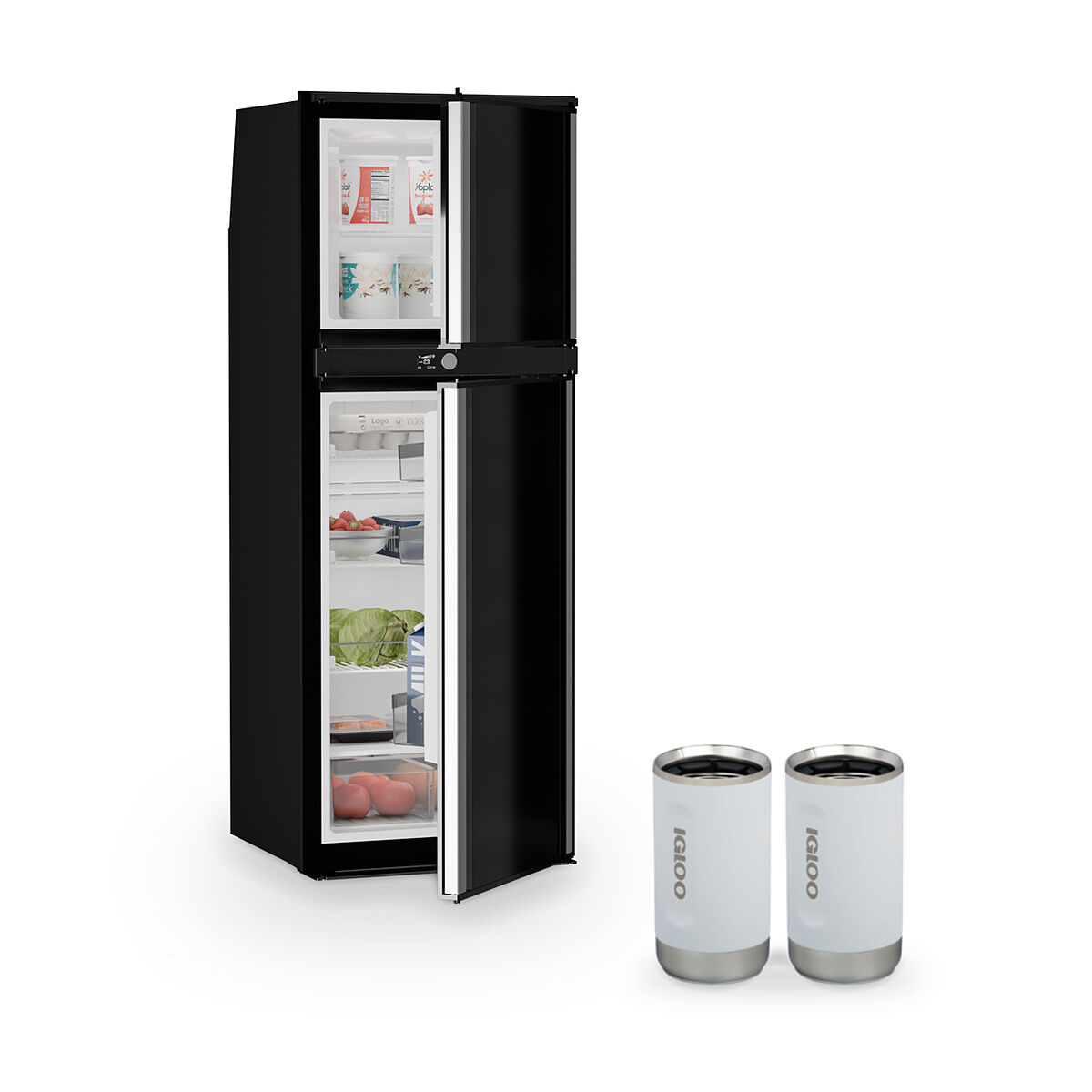 Dometic RUA 6508X 3 Way 180 Litre Dual Hinge Fridge & Freezer