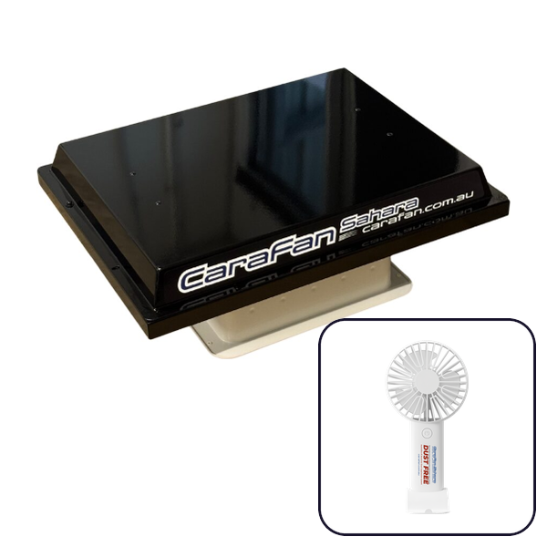 CaraFan Sahara 12V CP700 Black Caravan Pressuriser