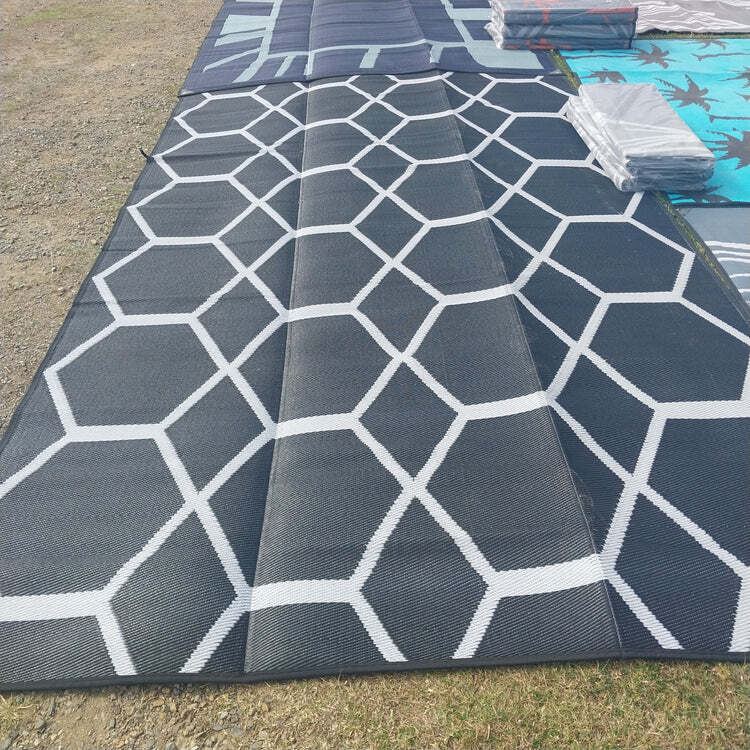 DLG Australia 610 x 240 cm Recycled Mats Black/Grey with Bag DLG