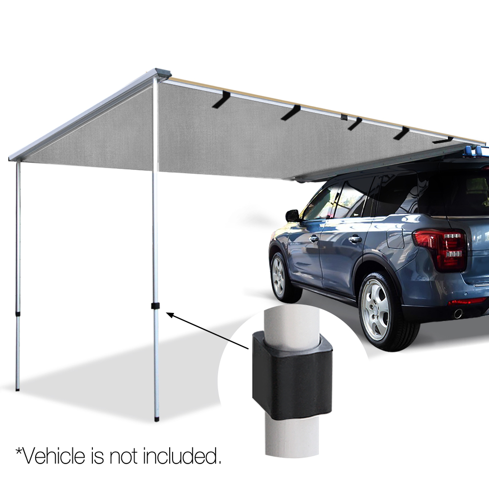Car Shade Awning 3 x 3M Grey Caravan RV Camping