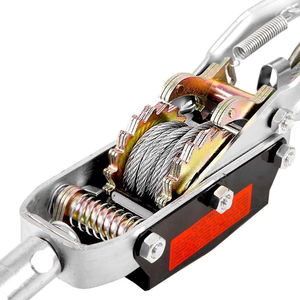 4 Tonne 3 Hook Hand Winch Puller Hoist Caravan RV Camping