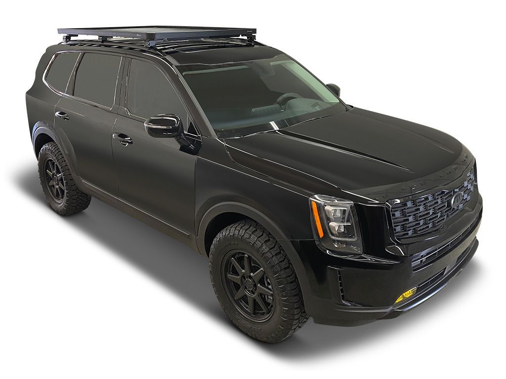 Kia Telluride (2020Current) Slimline II Roof Rail Rack Kit by Front