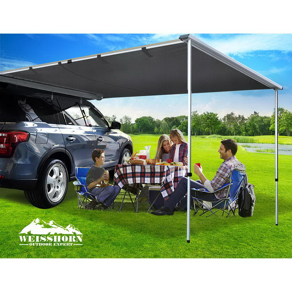 Car Shade Awning 3 x 3M Charcoal