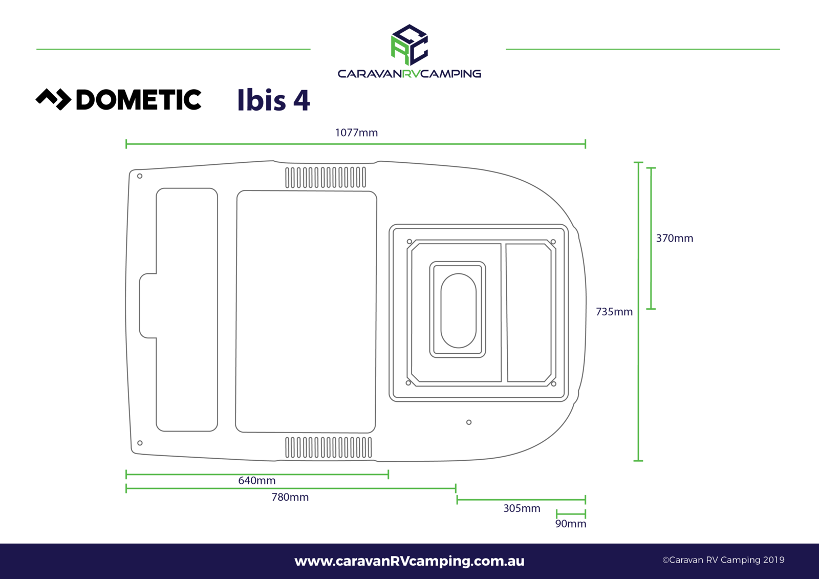 Dometic Aircommand Ibis MK4 Reverse Cycle Roof Top Air Conditioner |  Dometic | Caravan RV Camping