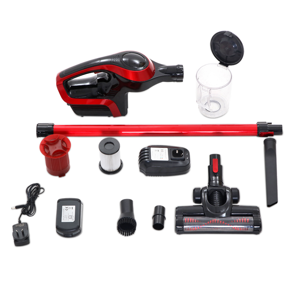 Devanti Cordless Handstick Vacuum Cleaner Red & Black Devanti