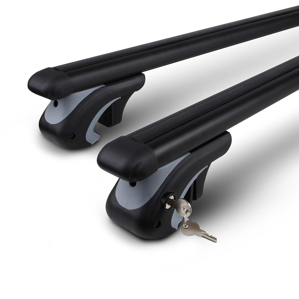1350mm Universal Aluminium Lockable Roof Rack Cross Bar Black