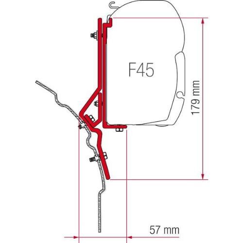 FIAMMA F45 T4 BRACKET KIT 98655-292