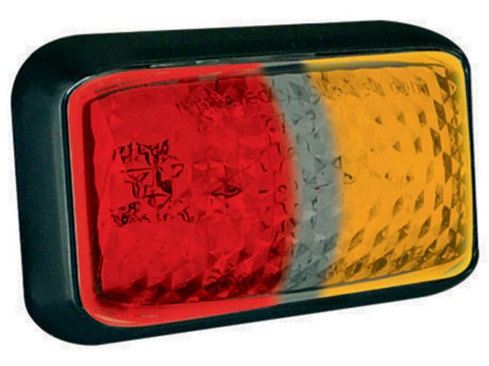 LED RED AMBER SIDE MARK LIGHT 12V/24V 58X35X21MM