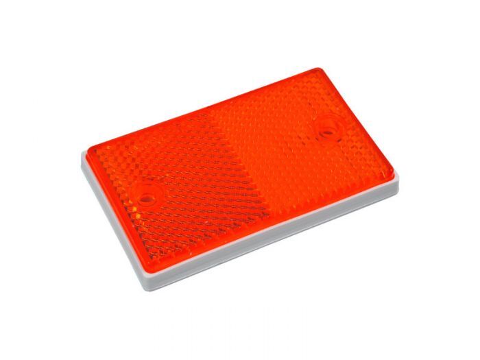 REFLECTOR RED SCREW ON 75MMX45MM