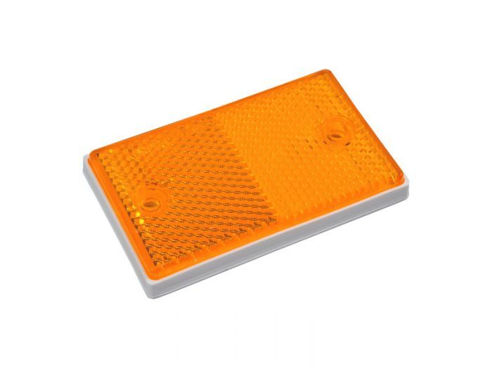 REFLECTOR AMBER SCREW ON 75MMX45MM