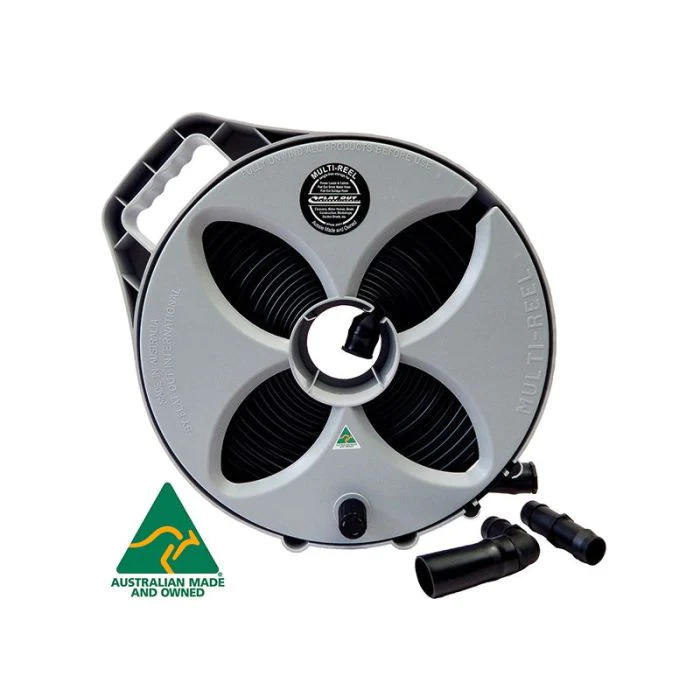 Flat Sullage Hose - 9M With Multi Reel - 25mm