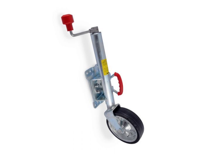 JOCKEY WHEEL 8IN W LGE SWIVEL WITH LARGE SWIVEL PLATE