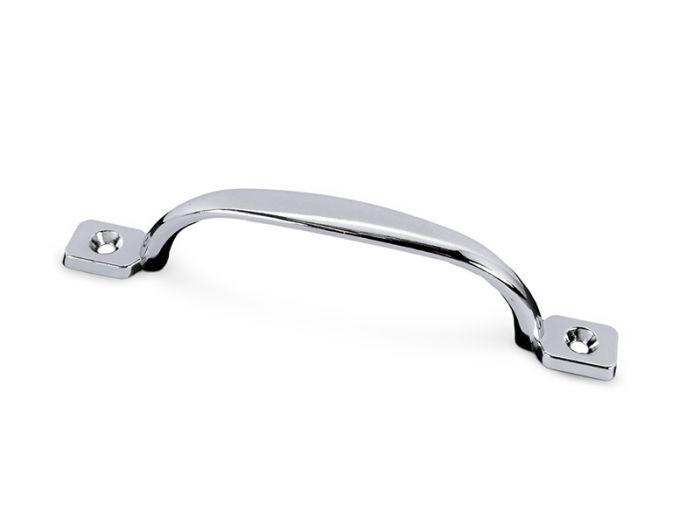 CHROME GRAB HANDLE 152MM 2 HOLE MOUNTING