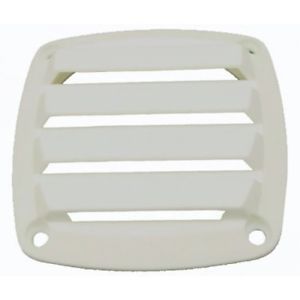 PLASTC LOUVRE VENT 90 X 90 WHT WHITE
