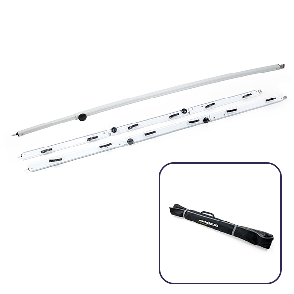 Aussie Traveller White Anti-Flap Kit (AFK) Pro Bundle with 1 x Mini Curved Rafter