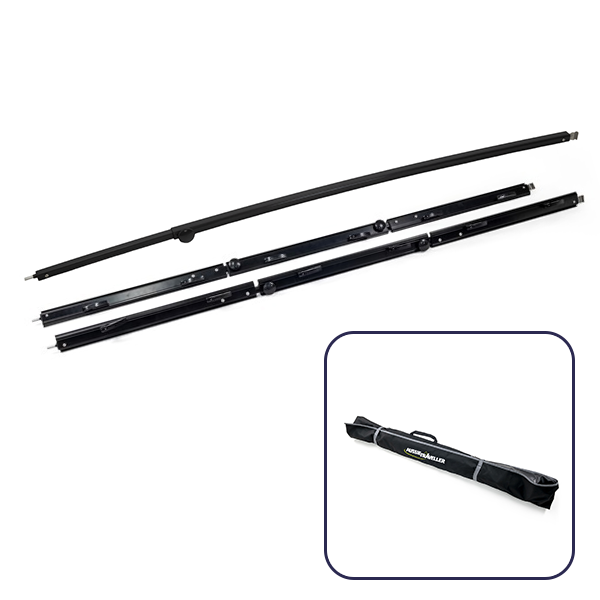 Aussie Traveller Black Anti-Flap Kit (AFK) Pro Bundle with 1 x Mini Curved Rafter