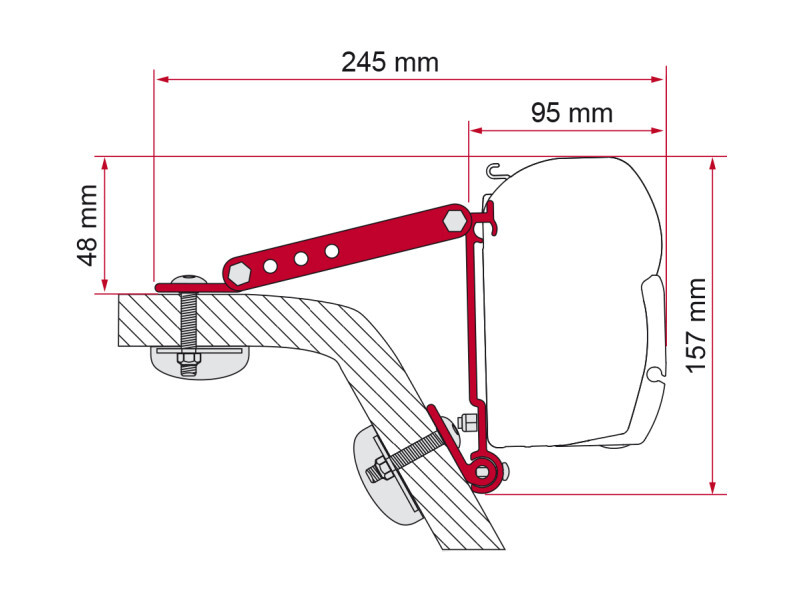 FIAMMA AWNING WALL ADAPTOR KIT 98655-318