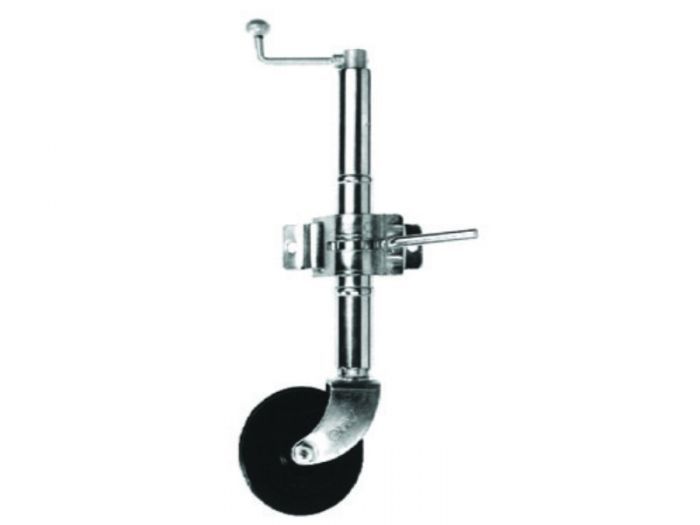 JOCKEY WHEEL 8X2IN STEEL WHEEL EXTEND HEIGHT NO CLAMP