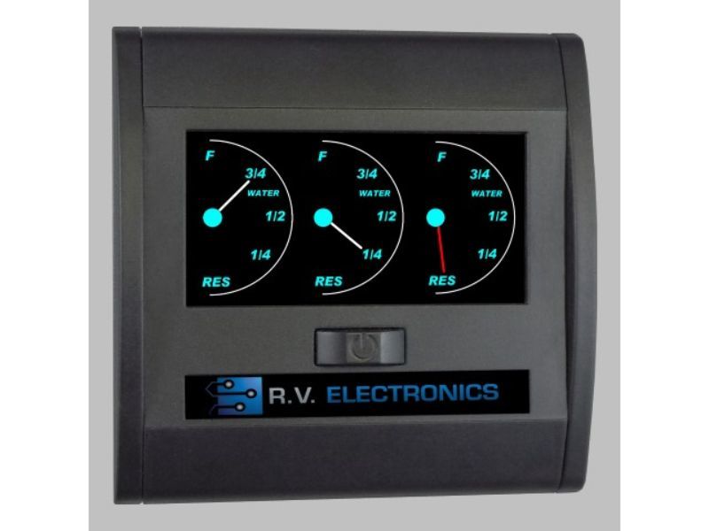TRIPLE WATER TANK GAUGE LCD BACKLIT NO SENDER PROBE