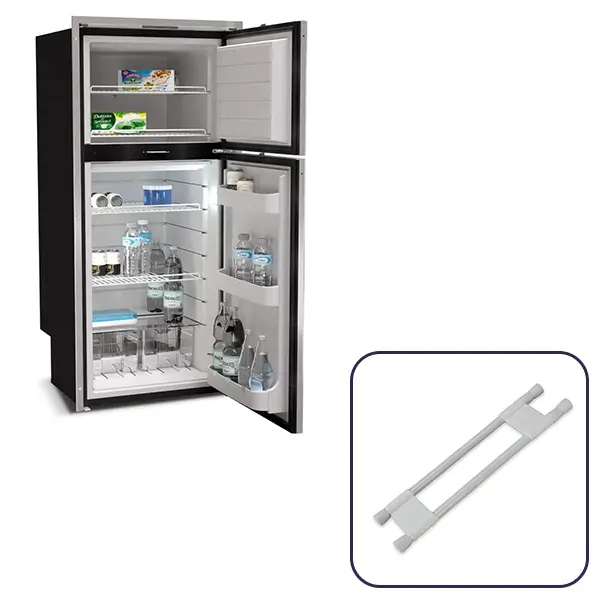 Vitrifrigo DP2600 IX 12/24 230 Litre Stainless Steel 2 Door Fridge & Freezer