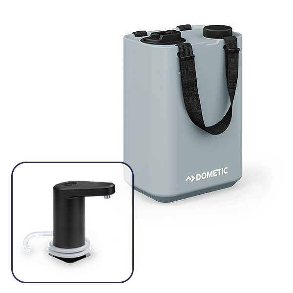 Dometic Go Hydration Water Jug 11L, Glacier, With Self-Powered Water Tap