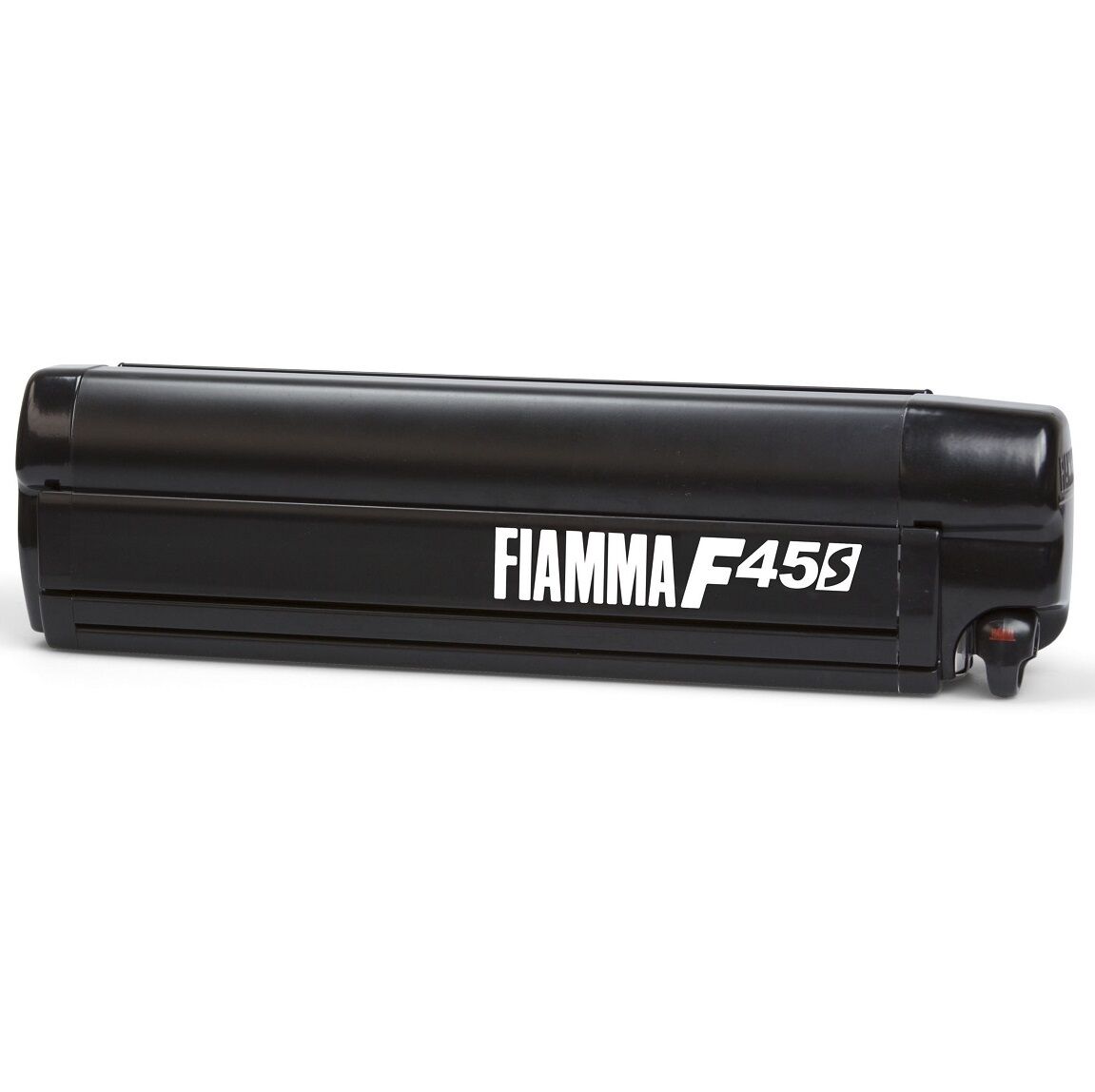 Fiamma F45 S 4.5m Deep Black Cassette / Royal Grey Fabric Box Awning, 06759G01R