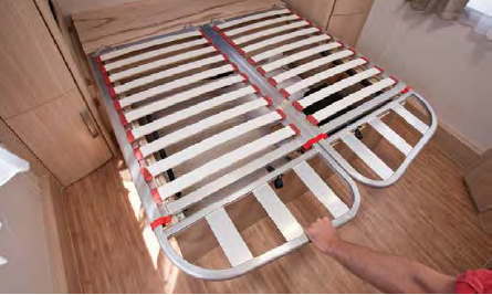 Caravan Bed Frame Aluminum Double Split Head (M100-117) C2811K