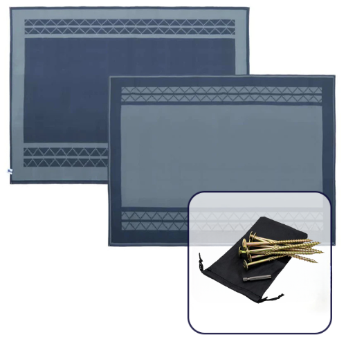 ACM 3x2.4m Zig-Zag Edges Annexe Mat Dark/Light Grey