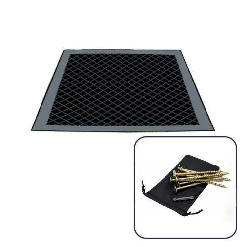 ACM 3x3m Gazebo Annexe Mat Grey/Black