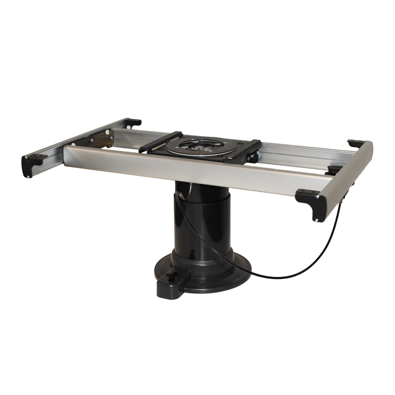 Nuova Mapa Black Adj Height Table Leg with Turn Table & SLide (Anthracite 3 Part pick)