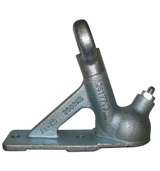 ALKO 2000KG 2 HOLE SNAP ON COUPLING-PLATED. 614060PL