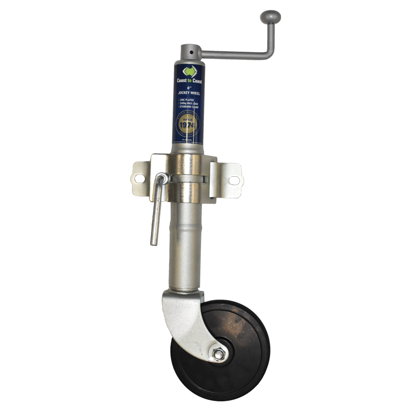 COAST 6" Jockey Wheel (750Lb) + Std Clamp. BD-03A