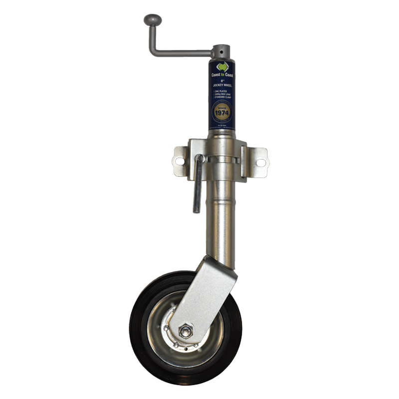 COAST 8" Jockey Wheel (750lbs) + Std Clamp. BD-03G2