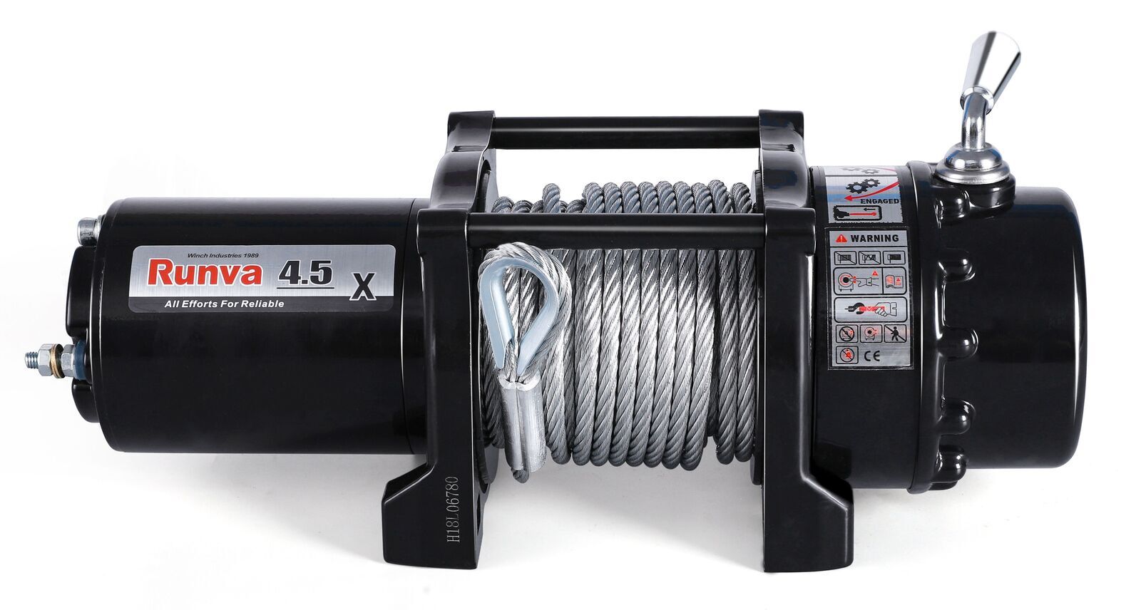 Runva 4.5X Winch with Steel Cable