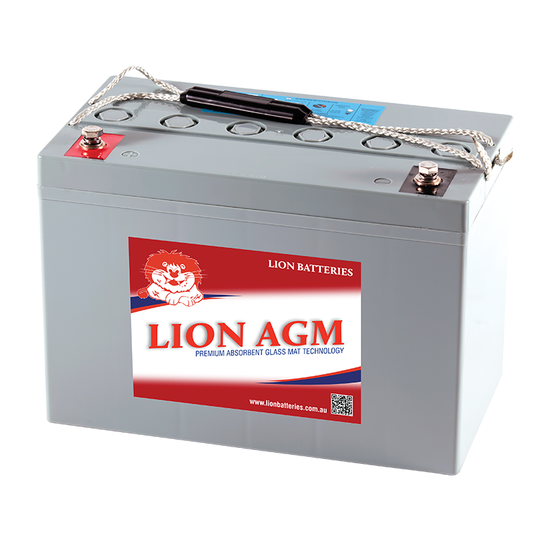 Lion 12V 120AH AGM Deep Cycle Battery Caravan RV Camping