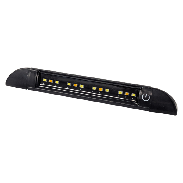 Coast RV Black Slimline Awning LED Light with Switch, 200mm