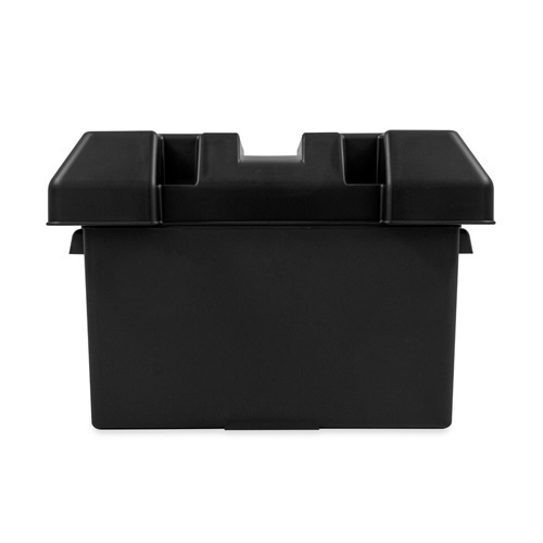 CAMCO Battery Box - Large. C/W Lid + Strap 336L x 184D x 219H. # 55372