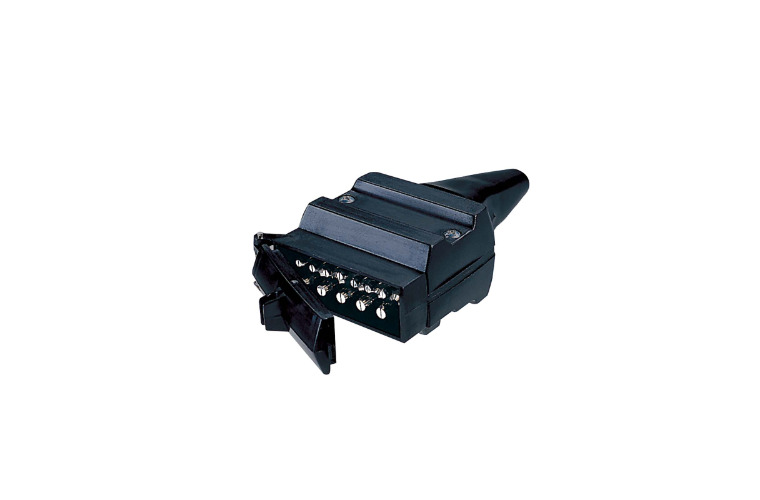 NARVA 12 PIN FLAT TRAILER PLUG. 82171BL