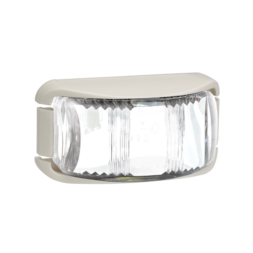 L.E.D Front End Outline Marker Lamp White - White Base. 91612W