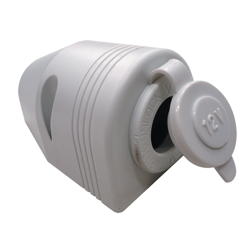 SURFACE MOUNT ACCESSORY SOCKET H/D 20A 12V. 81025WBL