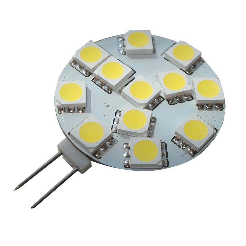 LED G4 12 Replacement Bulb. Side Pin Cool White. 12 VOLT. 0211311C
