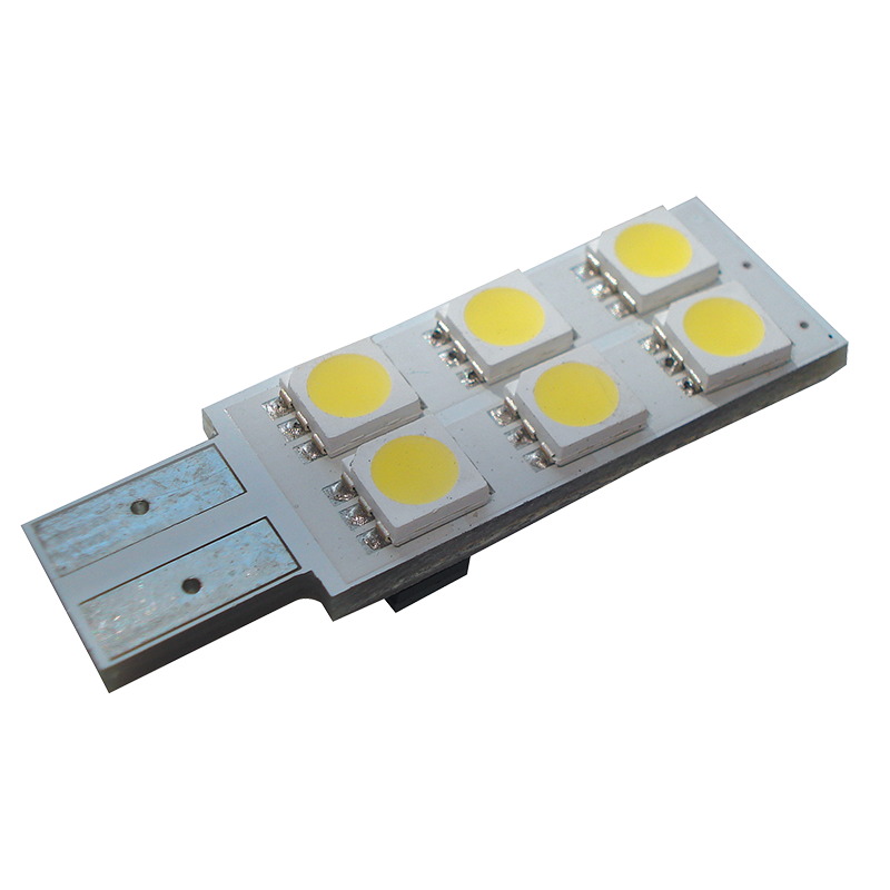 LED T10 6 REPLACEMENT BULB. COOL WHITE. 12 VOLT. 0311311C
